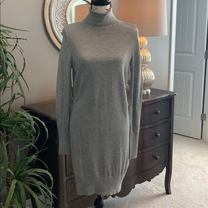 White house black market turtleneck knit dress